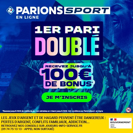 Offre de bienvenue Parions Sport