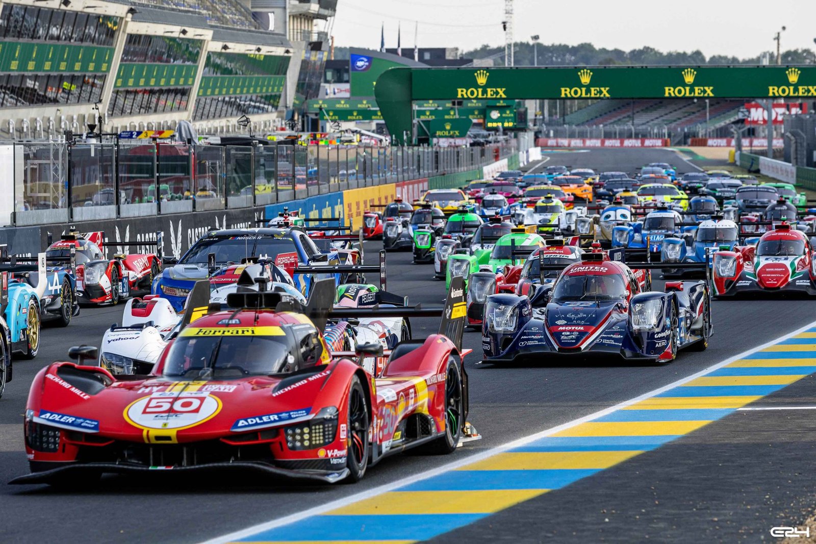 La grille de départ des 24h du Mans 2025