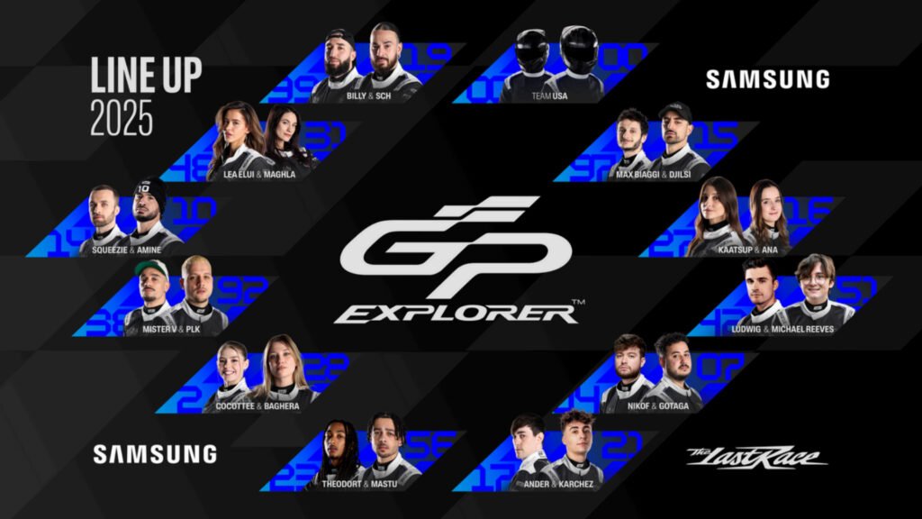 Liste des pilotes du GP explorer 3