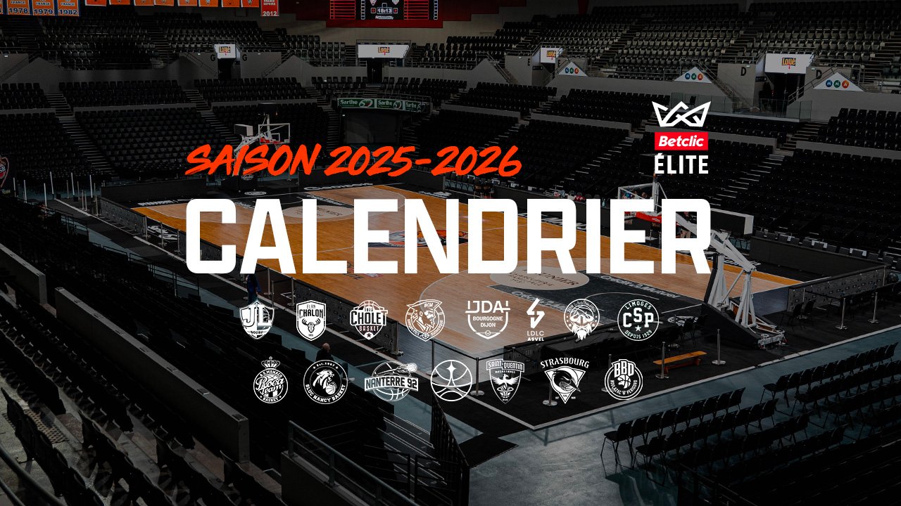 Calendrier Betclic elite 2025 2026
