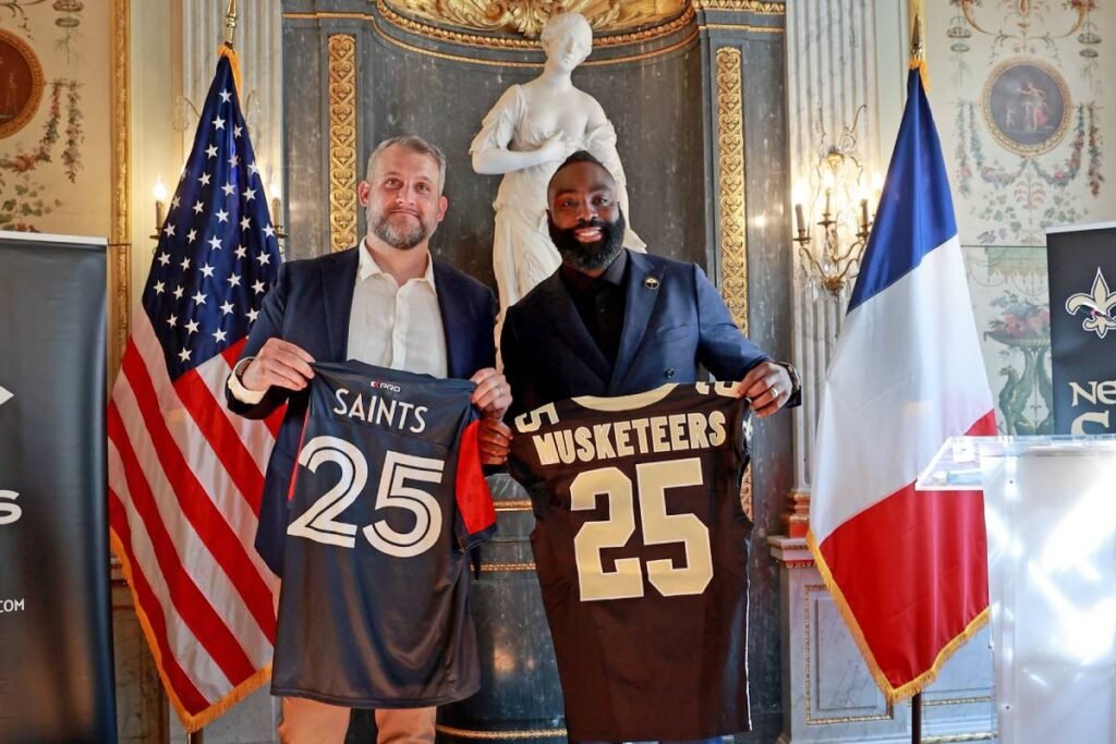 partenariat entre paris muskeeters et saints new orleans