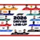 saison 2026 formule 1 line up