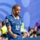 Bradley Barcola sous le maillot de l'équipe de France face au Sénégal en Coupe du monde, juin 2026