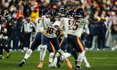 L'attaque des Chicago Bears, avec Caleb Williams, face aux Washington Commanders en octobre 2025