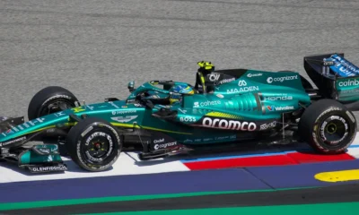 Fernando Alonso au volant de l'Aston Martin AMR26 lors du Grand Prix d'Autriche, juin 2026