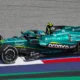 Fernando Alonso au volant de l'Aston Martin AMR26 lors du Grand Prix d'Autriche, juin 2026