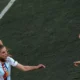 Jule Brand sous le maillot d'OL Lyonnes face au FC Barcelone lors de la finale de la Ligue des champions, mai 2026