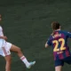 Selma Bacha sous le maillot d'OL Lyonnes face au FC Barcelone en finale de la Ligue des champions, mai 2026