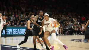 Angel Reese sous le maillot de l'Atlanta Dream face au Minnesota Lynx, mai 2026