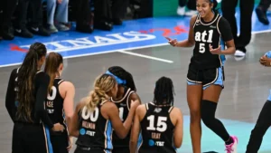 Angel Reese et ses coéquipières de l'Atlanta Dream pendant les finales WNBA, octobre 2026