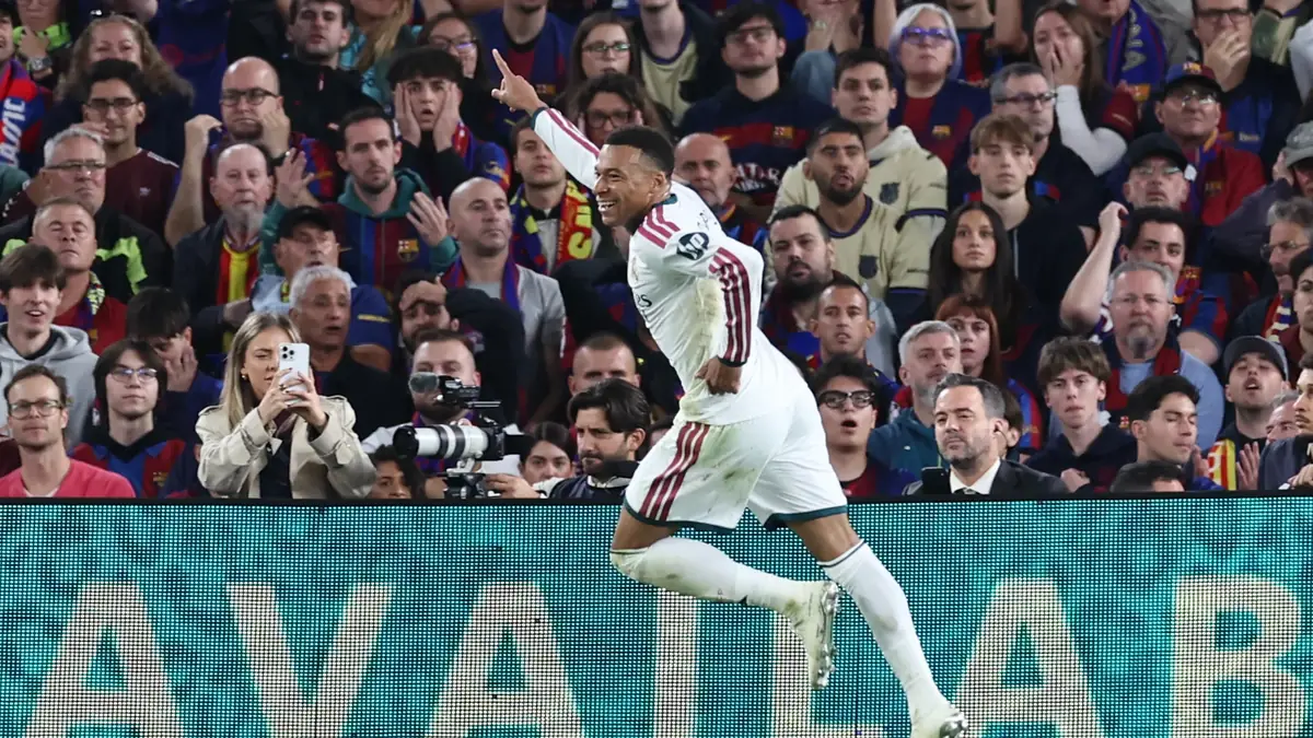 Kylian Mbappé célèbre un but du Real Madrid au Camp Nou face au FC Barcelone, le 25 octobre 2026