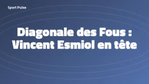 Titre de Sport Pulse annonçant Vincent Esmiol en tête de la Diagonale des Fous, octobre 2026