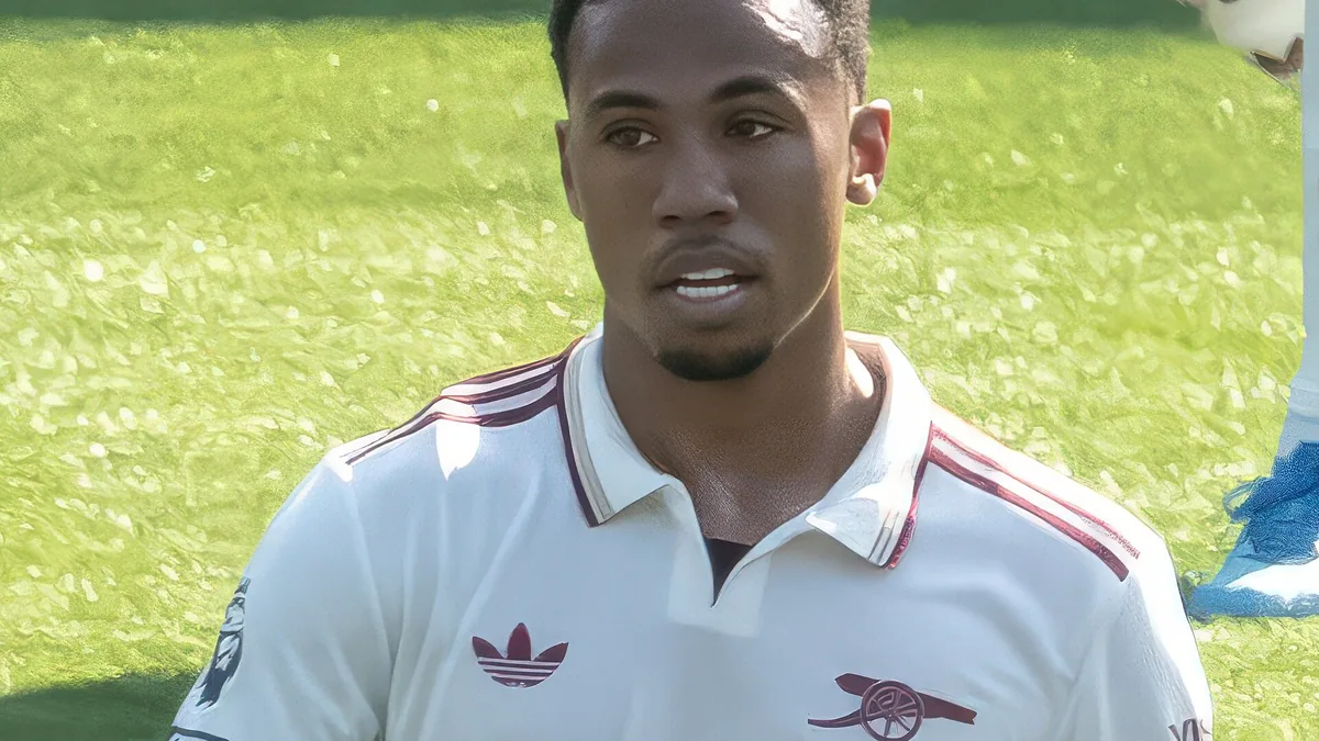 Gabriel Magalhães sous le maillot extérieur d'Arsenal face à Crystal Palace, mai 2026