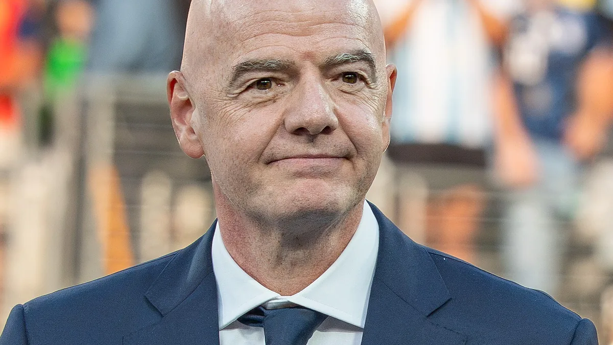 Gianni Infantino, président de la Fifa, lors de la finale de la Coupe du monde Argentine-Espagne, juillet 2026