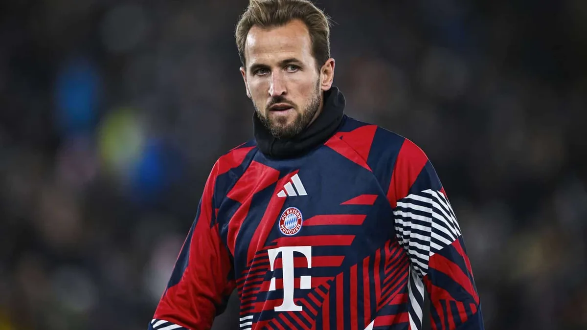Harry Kane à l'échauffement sous les couleurs du Bayern Munich, saison 2026-2027