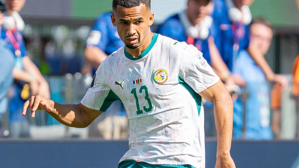 Iliman Ndiaye sous le maillot du Sénégal lors de France-Sénégal au Mondial 2026, le 16 juin 2026