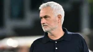 José Mourinho, entraîneur du Real Madrid, à Rome lors du match face à l'AS Rome, octobre 2026