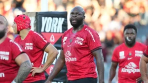 Judicaël Cancoriet sous le maillot du RC Toulon lors d'un match de Top 14, saison 2026-2027