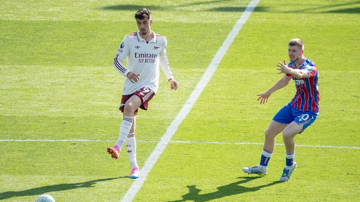 Kai Havertz sous le maillot d'Arsenal face à Crystal Palace en Premier League, le 24 mai 2026