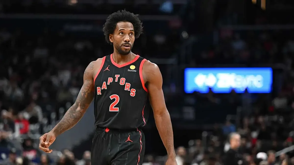 Kawhi Leonard sous le maillot des Toronto Raptors face aux Washington Wizards, octobre 2026