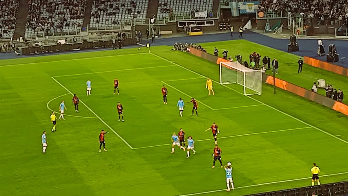 Les joueurs de la Lazio face à Cagliari au Stadio Olimpico de Rome en Serie A, le 3 novembre 2025