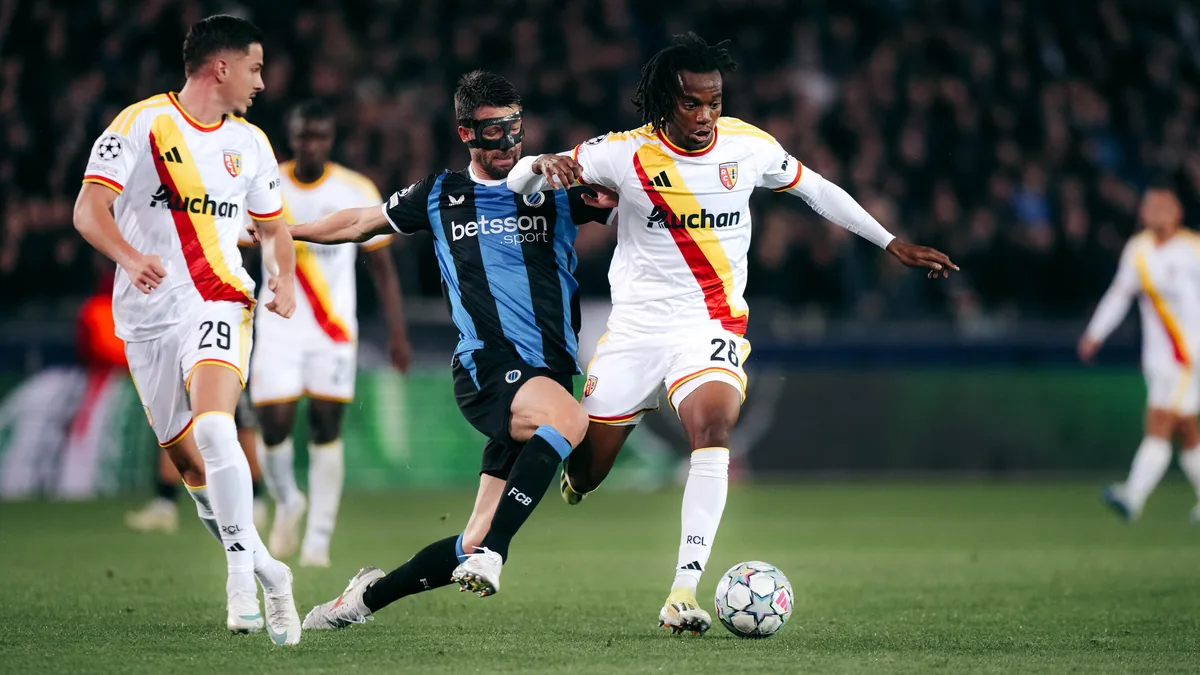 Duel entre Lensois et Brugeois au stade Jan-Breydel en Ligue des champions, 21 octobre 2026