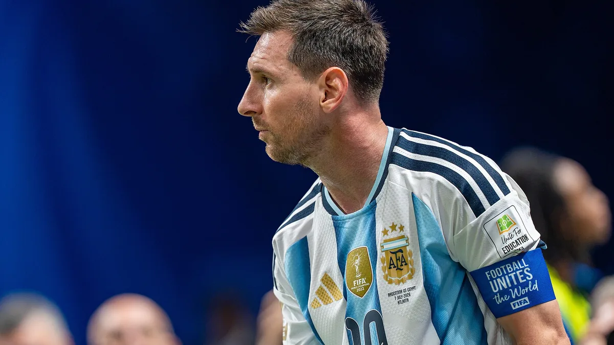 Lionel Messi sous le maillot de l'Argentine face à l'Égypte à la Coupe du monde, juillet 2026