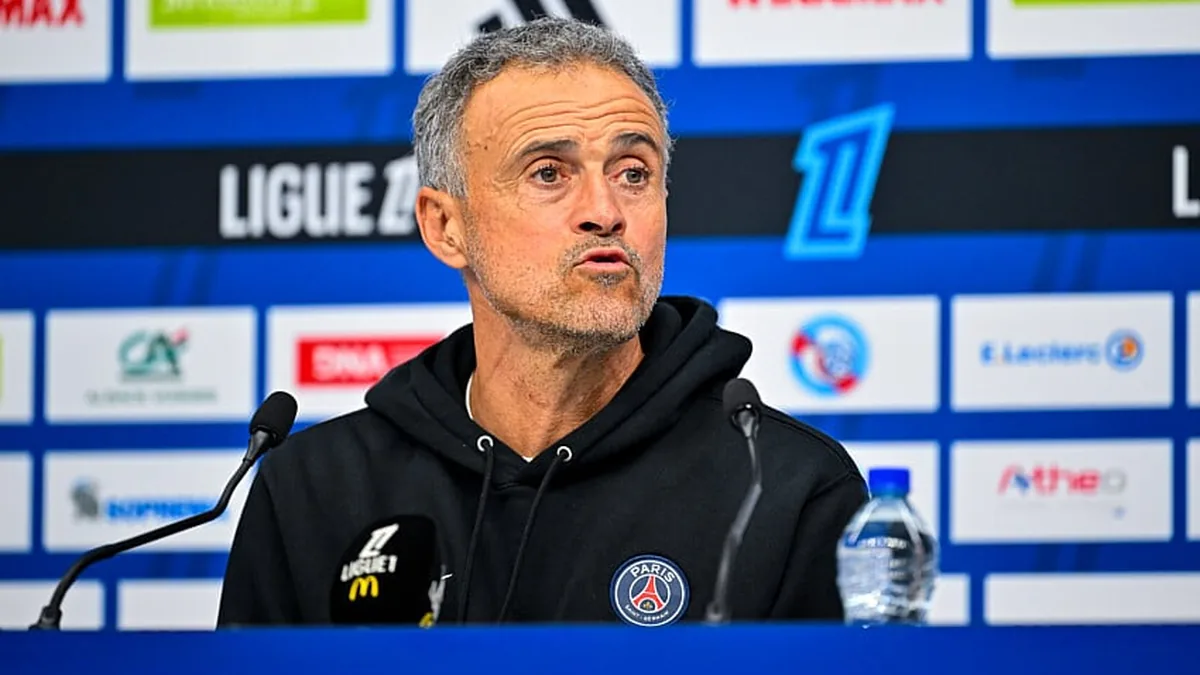 Luis Enrique, entraîneur du PSG, en conférence de presse de Ligue 1, saison 2026-2027