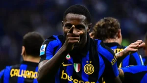 Marcus Thuram célèbre un but sous le maillot de l'Inter Milan face à Parme à San Siro, octobre 2026