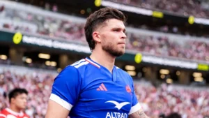 Matthieu Jalibert sous le maillot du XV de France avant le match face au Japon, juillet 2026