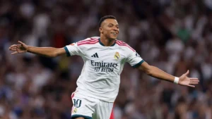 Kylian Mbappé célèbre un but sous le maillot du Real Madrid avant le Clasico d'octobre 2026