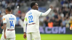 Timothy Weah et Igor Paixão sous le maillot de l'OM contre Le Havre au Vélodrome, octobre 2026