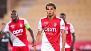 Paris Brunner sous le maillot de l'AS Monaco au stade Louis-II, septembre 2026