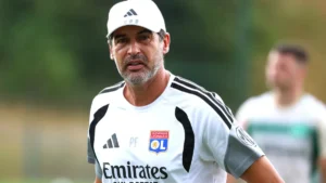 Paulo Fonseca, entraîneur de l'Olympique lyonnais, à l'entraînement, saison 2026-2027