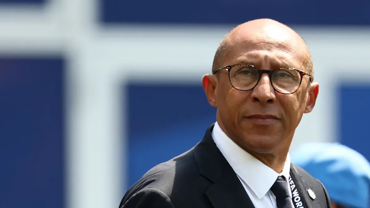 Philippe Diallo, président de la Fédération française de football, lors de la Coupe du monde 2026