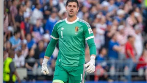 Thibaut Courtois dans les buts de la Belgique face aux États-Unis, Coupe du monde 2026, juillet 2026