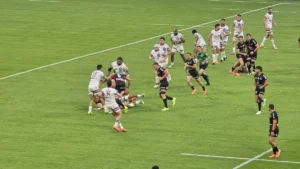 Action de jeu lors de Stade toulousain-Union Bordeaux-Bègles en Top 14, juin 2025